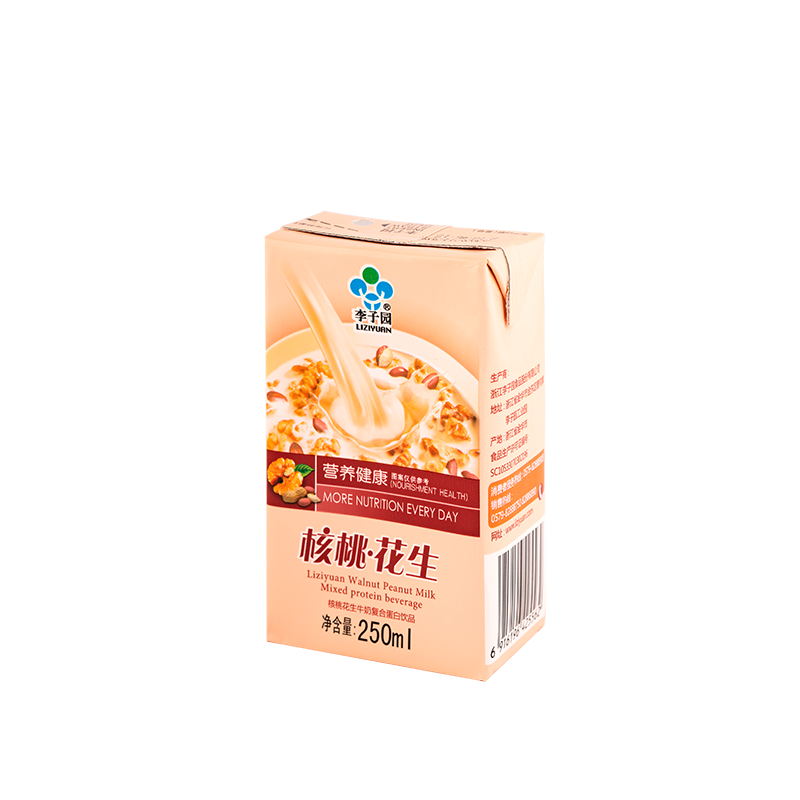 核桃花生牛奶復(fù)合蛋白飲品，單瓶凈含量250ml